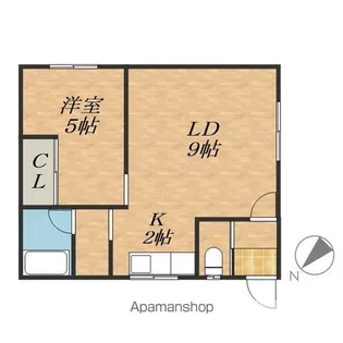 M・KハイツC【1階】の間取り