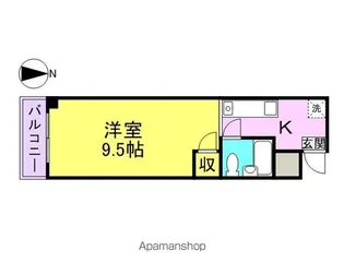 KMハイツ【4階】の間取り