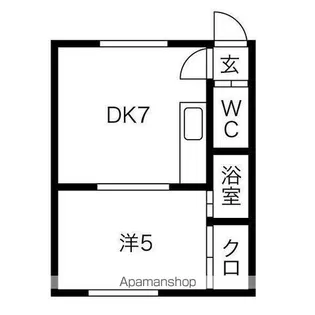 ハイツまるいNO.11【207号室】の間取り