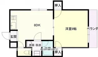 ノーブル平和大通り【902号室号室】の間取り