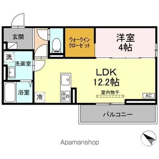 CLASSEUM盛岡駅前 II【2階】の間取り
