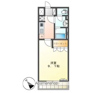 GRANCHESTA1番館【2階】の間取り