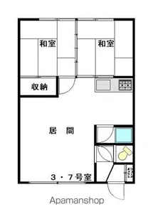コーポ第2YM【1階】の間取り