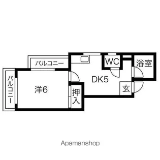 サンシティ南明【3階】の間取り