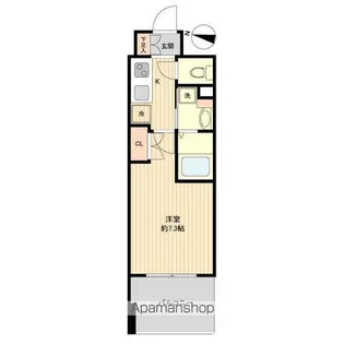 レジディア仙台上杉【14階】の間取り