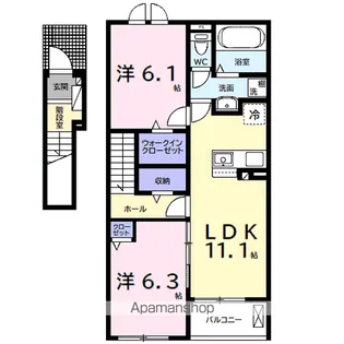 ウルルⅠ【2階】の間取り