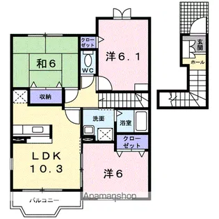 アルドーレ 五番館【2階】の間取り