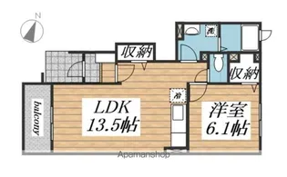 スマートグラナート【104号室】の間取り