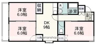 UハイツA【1階】の間取り