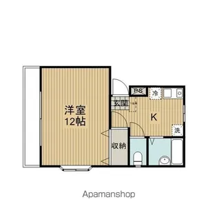 ニシケンハイム【2-1号室】の間取り