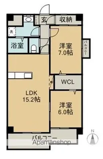 SQUARE−I【101号室】の間取り