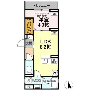 セレスティア亀有【3階】の間取り