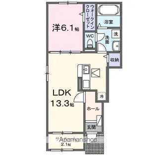 ソーレ Ⅰ【1階】の間取り