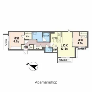 ShaMaisonBrezza【1階】の間取り