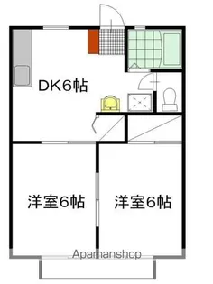 パナハイツ川崎 A棟【102号室】の間取り