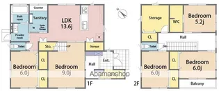 徳島県徳島市中吉野町1丁目【一戸建】の間取り