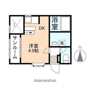 サンローラン水上【1階】の間取り