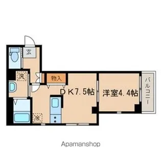 シーズ・ガレリア目黒【2階】の間取り