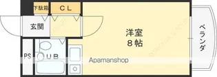 東大阪レジデンス【4階】の間取り