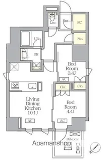 MFPRコート日本橋馬喰町【12階】の間取り