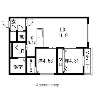 AYA 23【3階】の間取り