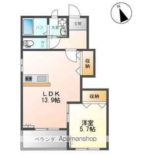 アヴァンティⅡ【1階】の間取り