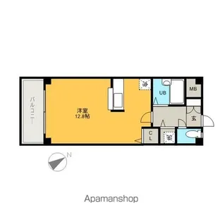 アザレアハイツ江﨑【1階】の間取り