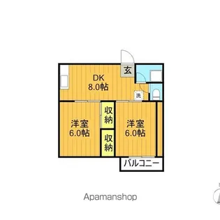 コーポハイブリッジ【1階】の間取り
