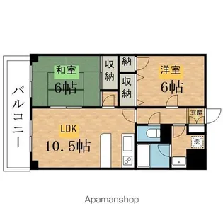 エスパスハマノ【5階】の間取り