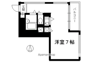 クリーンリビング四条大宮【1103号室】の間取り