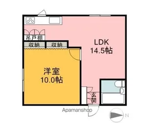 レジデンス平畑【E号室】の間取り