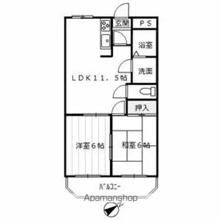 メゾンソルジェンテ【2階】の間取り