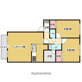リバティハイツ【3階】の間取り