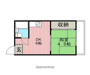 シャンティ今谷【3階】の間取り