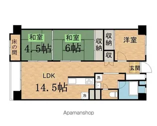 ヴェルドミール聖蹟桜ヶ丘【1105号室】の間取り