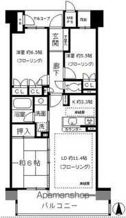 aLATO白壁東【4階】の間取り