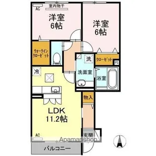 イノセント・シャイン【1階】の間取り