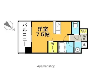 エンクレスト天神STAGE【7階】の間取り