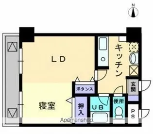 アルカディア西内町【6階】の間取り