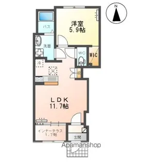 コンテント【1階】の間取り