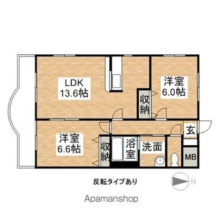 プリミエール清水【2階】の間取り