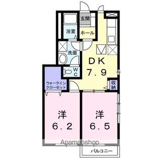 プランドールⅠ【1階】の間取り