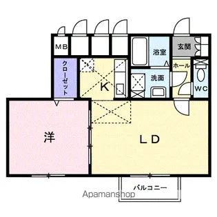 ホークフェザー16【2階】の間取り