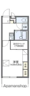 レオパレスアサクラⅤ【3階】の間取り