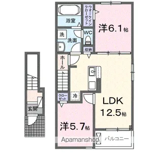 グランノーブル【2階】の間取り