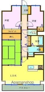 グランドムール松浪 205【2階】の間取り