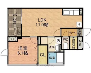 ウォーターラッド【2階】の間取り