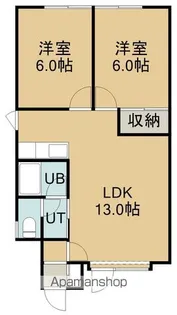 Mシャンテ【2階】の間取り