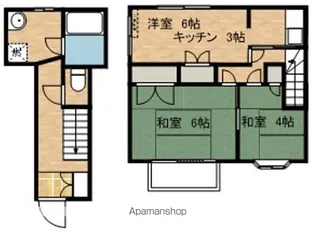 アーバンシティ多賀城【102号室】の間取り