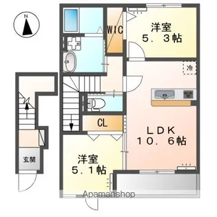 SOLANA(ソラーナ)【2階】の間取り